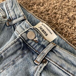 Like New! Reformation Jeans Distressed Skinny Denim Women’s 24 Miami Destroyed